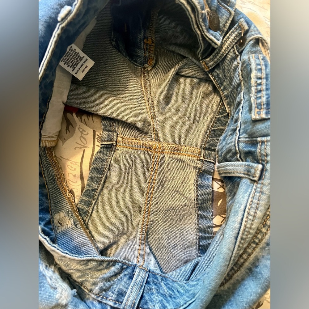 Women’s True Craft size 8 Denim Blue Jean Skort Medium Wash w/ Light Distressing - Picture 12 of 16